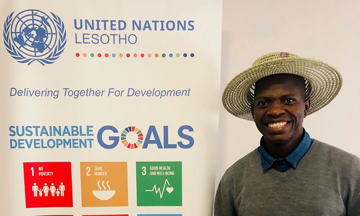 Young climate champion from Lesotho awarded ‘Green Ticket’ to attend first ever UN Youth Climate Summit