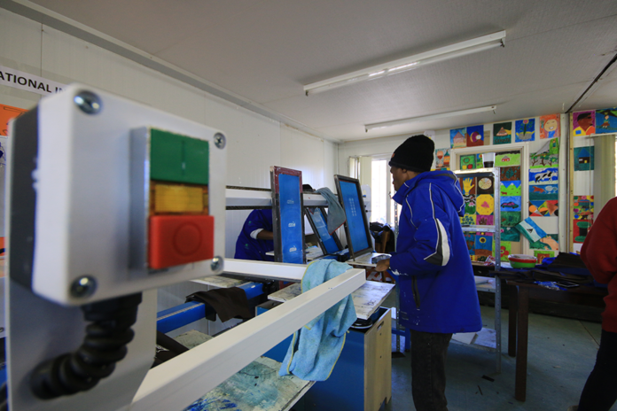 Silkscreening-at-Afriski-Eagle-Hub