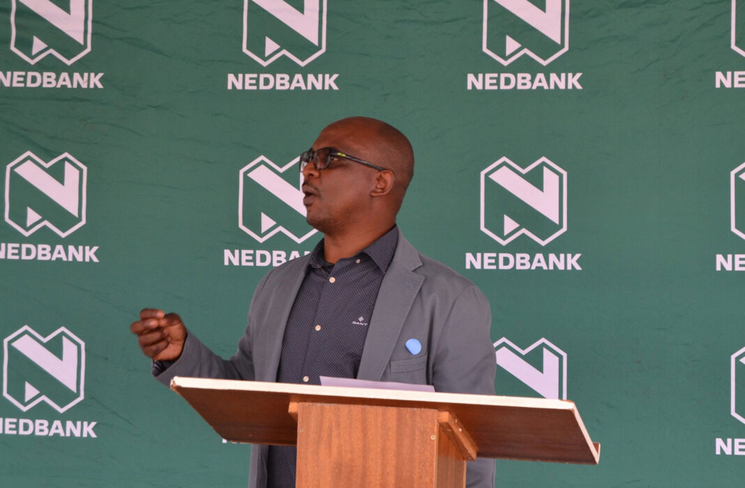Nedbank donates sanitizers and masks to St. Joseph Hospital