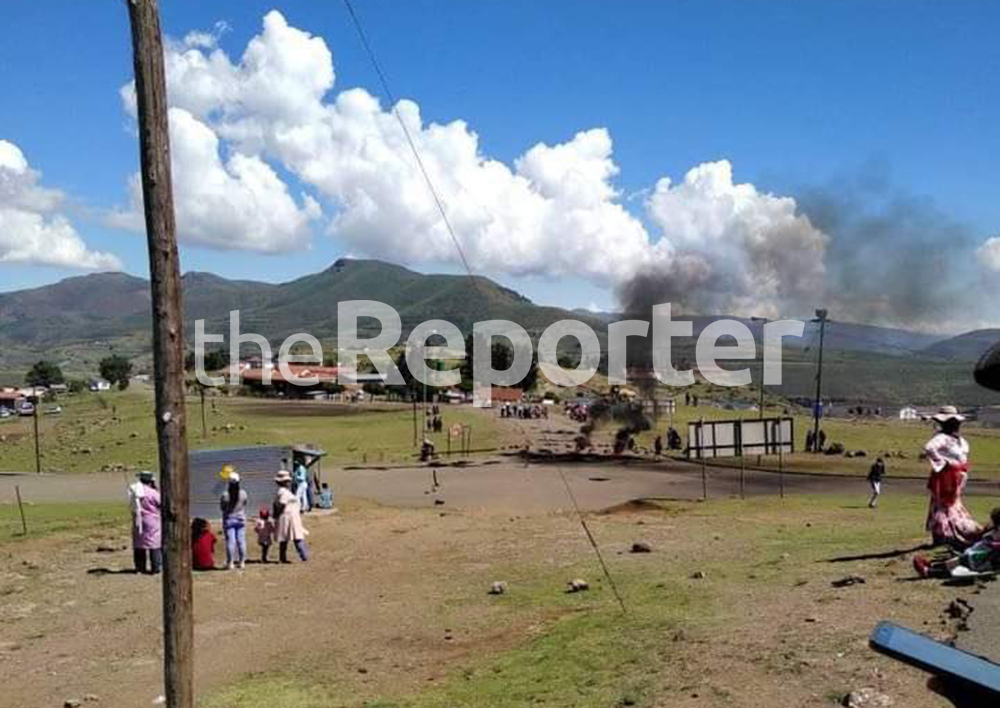 Katse community protest over water