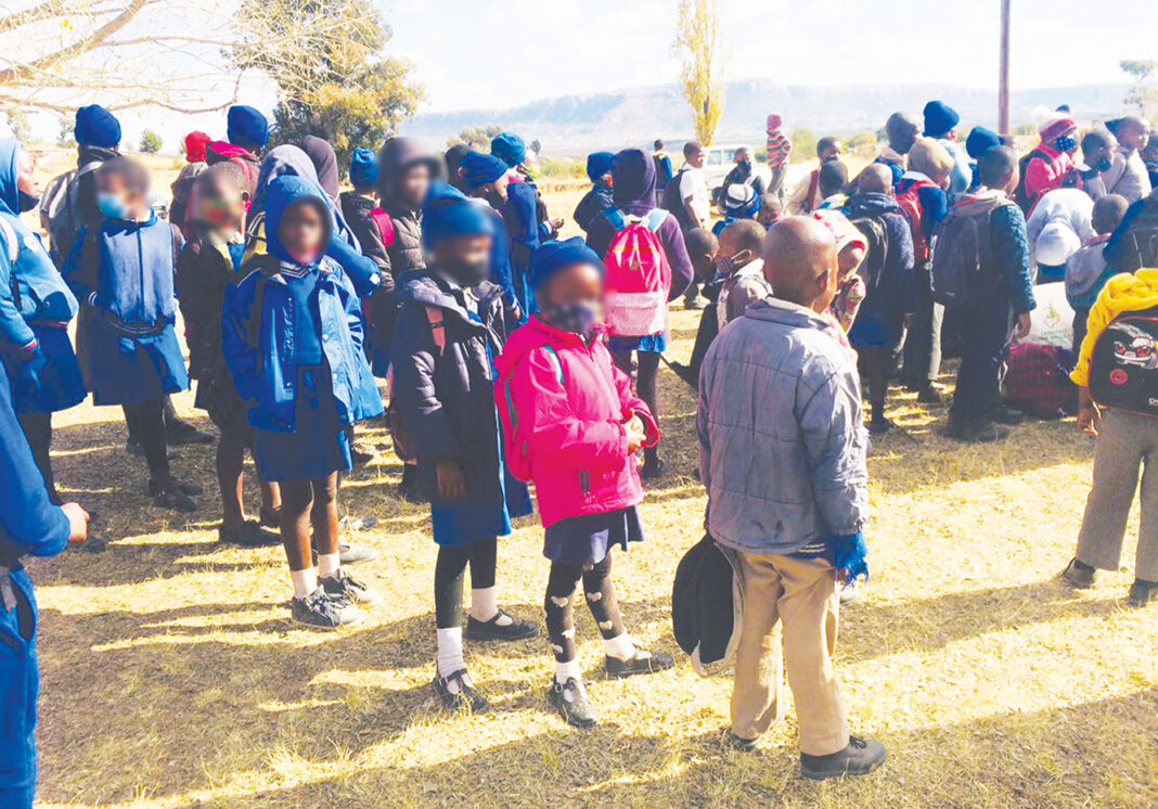 Poor children depend on school for food