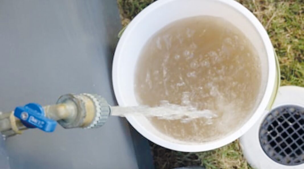 Panic over worm-infested water