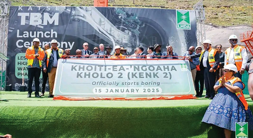 LHDA officially launches tunnel boring machine