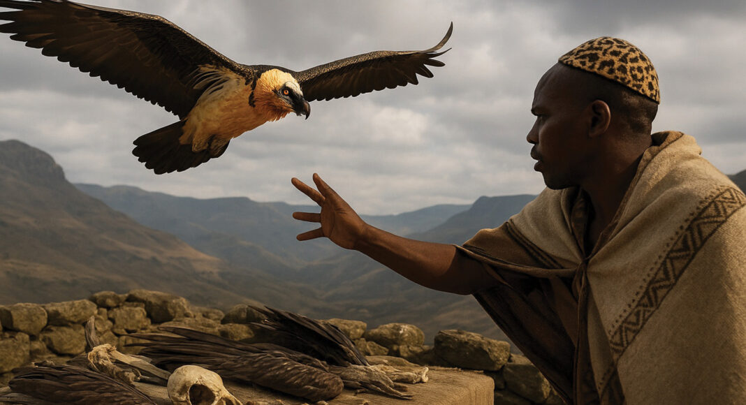 The vulture and the healer: tradition on trial in Lesotho’s skies