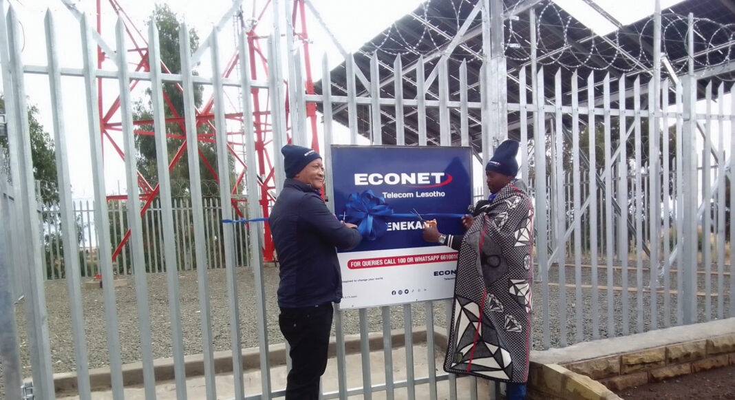 Unveiling of Econet tower at Senekane